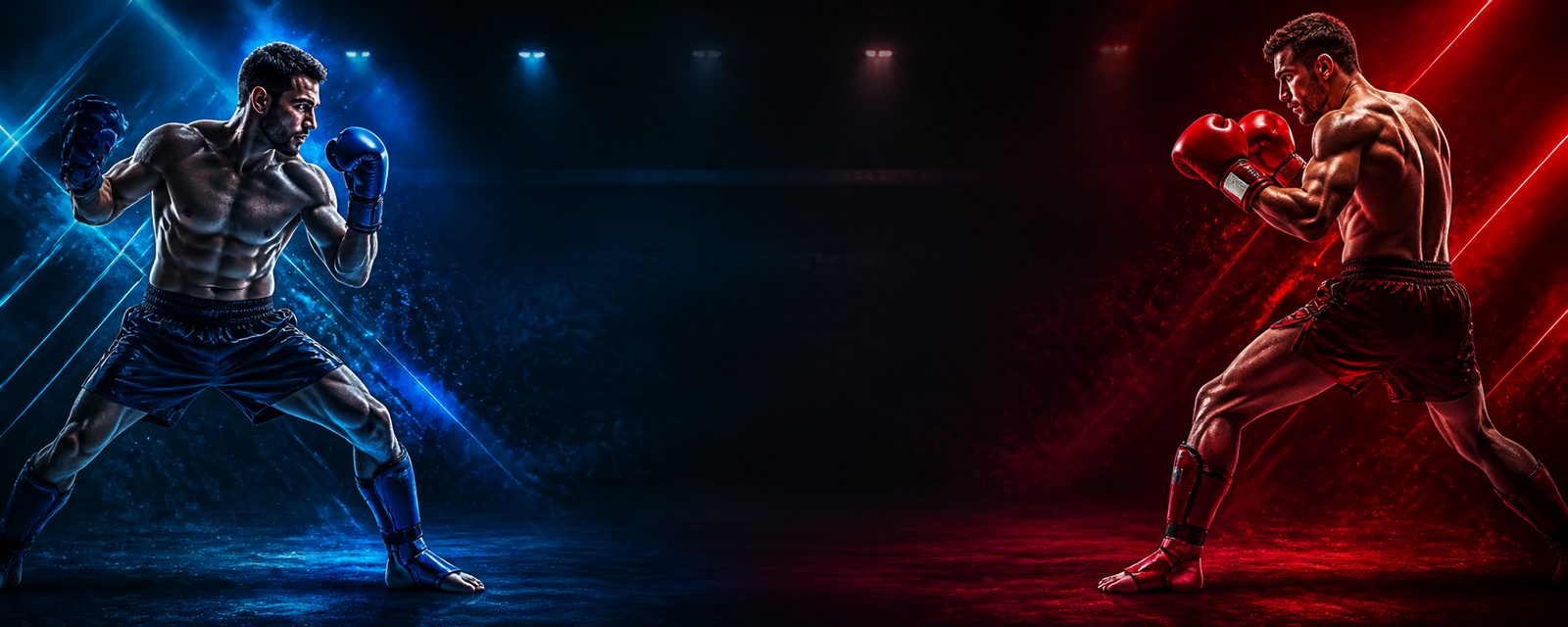 Arte de dois lutadores utilizada no projeto KST Sport
